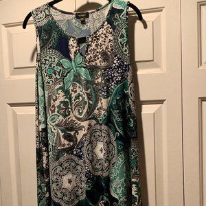 Espresso paisley dress